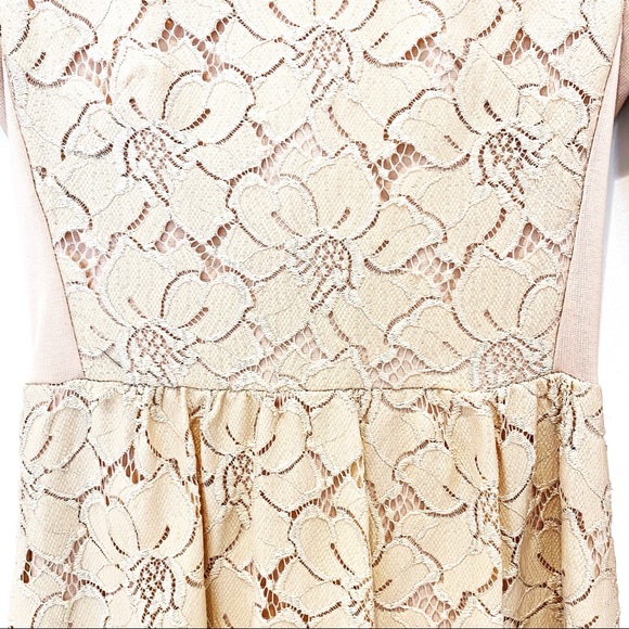 Blush pink floral lace H&M dress - Picture 5 of 7